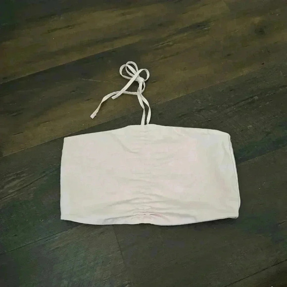 NWOT ZARA PINK RUCHED CROP TOP  S - Picture 4 of 6